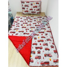 Szürke tűzoltós prémium ágynemű 