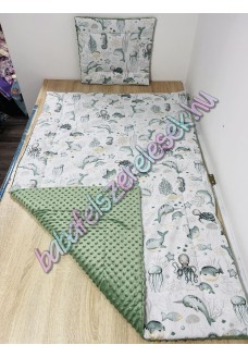 Zöld tengeri állatos prémium ágynemű Zöld tengeri állatos prémium ágynemű