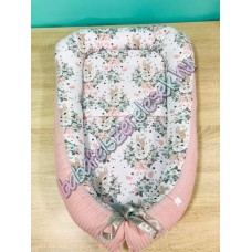 Babafészek - pasztell őzikés + Waffle darázsszövet Babafészek - pasztell őzikés + Waffle darázsszövet