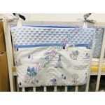 Komplett babaágynemű szett - kék-szürke indián rókás