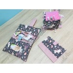 Púder rózsaszín unikornisos babaváró csomag