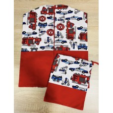 Rendőr-tűzoltós kombinált - Ovizsák+Tornazsák