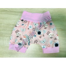 Rövidnadrág - rózsaszín alapon madaras