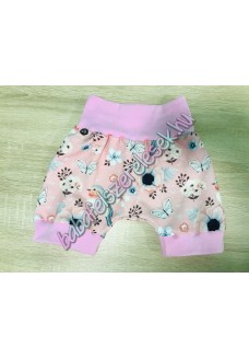 Rövidnadrág - rózsaszín alapon madaras