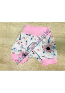 Rövidnadrág - rózsaszín madárkás Rövidnadrág - rózsaszín madárkás
