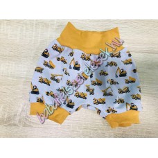 Rövidnadrág - sárga munkagépes