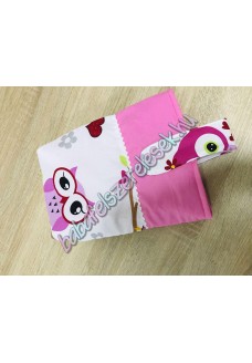 Rózsaszín baglyos csatos pelenkatároló