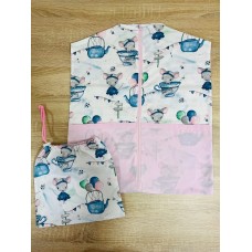 Rózsaszín egérkés kombinált - Ovizsák+Tornazsák