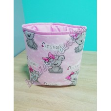 Rózsaszín girl textil tárolók