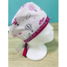 Műtős sapka - rózsaszín hőlégballonos Műtős sapka - rózsaszín hőlégballonos