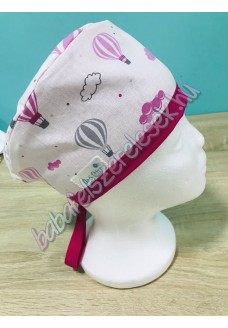 Műtős sapka - rózsaszín hőlégballonos Műtős sapka - rózsaszín hőlégballonos