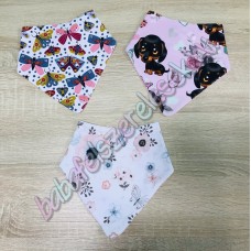 rózsaszín lepkés - tacskós - madaras nyálkendő