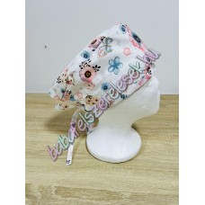 Műtős sapka - rózsaszín madaras