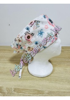 Műtős sapka - rózsaszín madaras