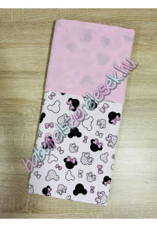 Rózsaszín minnie fejes nyári dupla géz takaró Rózsaszín minnie fejes nyári dupla géz takaró