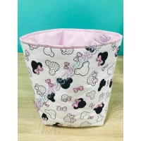 Rózsaszín minnie fejes textil tárolók Rózsaszín minnie fejes textil tárolók