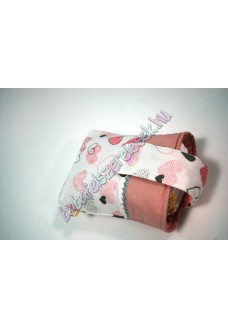 Rózsaszín szives csatos pelenkatároló