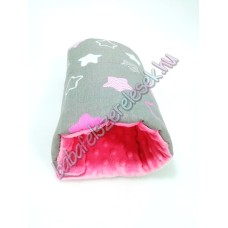 rózsaszín-szürke nagy csillagos pihe-puha szoptatós karpárna rózsaszín-szürke nagy csillagos pihe-puha szoptatós karpárna