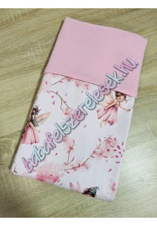 Rózsaszín tavasztündéres nyári dupla géz takaró Rózsaszín tavasztündéres nyári dupla géz takaró