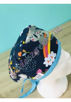 Műtős sapka - sötét koala macis Műtős sapka - sötét koala macis