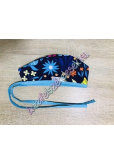 Műtős sapka - sötétkék lepkés Műtős sapka - sötétkék lepkés