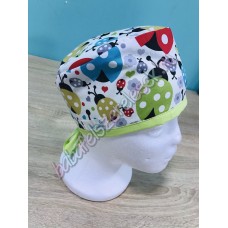 Műtős sapka - színes katicás