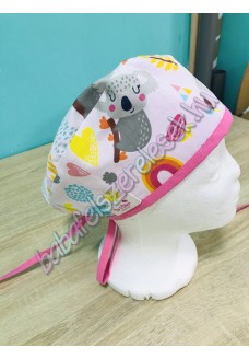 Műtős sapka - Színes koala macis Műtős sapka - Színes koala macis