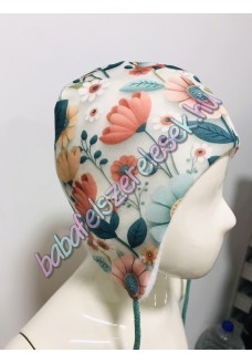 Színes virágos - Füles Sapka