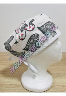 Műtős sapka - szivecskés