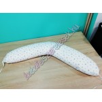 Szoptatós párna - fehér-szürke csillagos Szoptatós párna - fehér-szürke csillagos