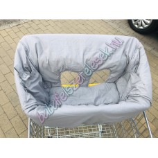 Szürke bevásárlókocsi huzat