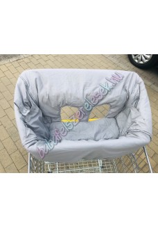 Szürke bevásárlókocsi huzat