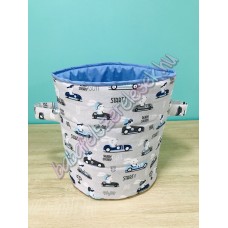 Szürke kocsis nyuszis textil tárolók