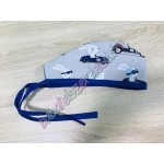 Műtős sapka - szürke kocsis nyuszis