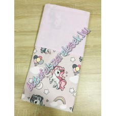 Szürke-lila unikornisos nyári dupla géz takaró