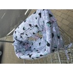 Szürke-menta minnie fejes bevásárlókocsi huzat Szürke-menta minnie fejes bevásárlókocsi huzat