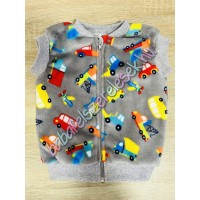 Szürke pici autós wellsoft mellény 