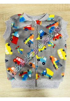 Készletes szürke pici autós wellsoft mellény 