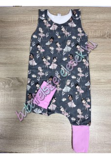 Szürke-rózsaszín balettos prémium hálózsák