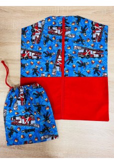 Tűzoltós kombinált - Ovizsák+Tornazsák