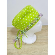 Műtős sapka - zöld csillagos