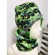 Zöld-fekete traktoros - Füles Sapka