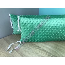 Zöld Minky-s párnás rácsvédő