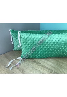 Zöld Minky-s párnás rácsvédő