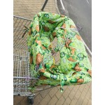 Zöld teknősös bevásárlókocsi huzat Zöld teknősös bevásárlókocsi huzat