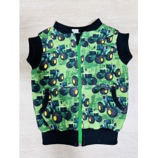 Mellény - zöld-fekete traktoros