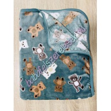 Zsálya-bézs macis - pihe-puha pléd Zsálya-bézs macis - pihe-puha pléd