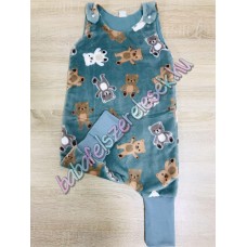 Kamáslis zsálya-bézs macis hálózsák