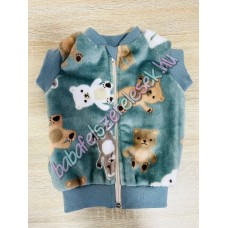 Zsálya-bézs macis wellsoft mellény 