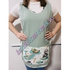 Zsálya lapköpeny - fehér dzsungeles